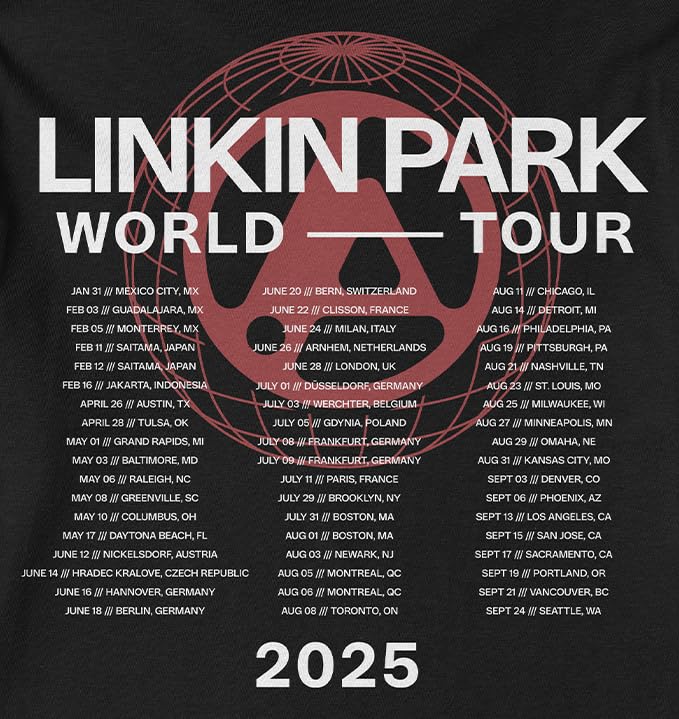 Linkin Park From Zero Official Merch Globe Long Sleeve T-Shirt